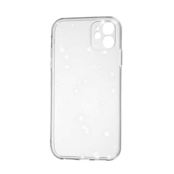 Чохол Silicon Shiny Case iPhone 12 Glitter Clear