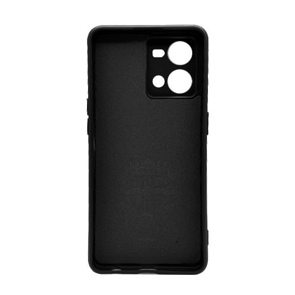 Чехол Original Soft Touch Case for Oppo Reno 7 4G  Black with Camera Lens