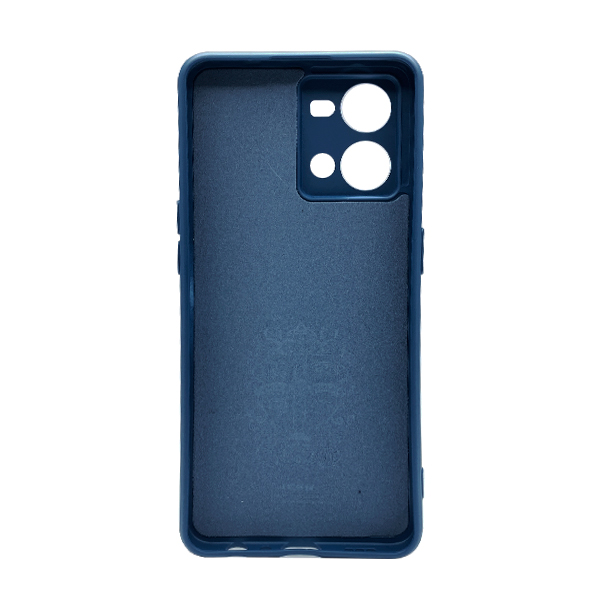 Чехол Original Soft Touch Case for Oppo Reno 7 4G  Dark Blue with Camera Lens