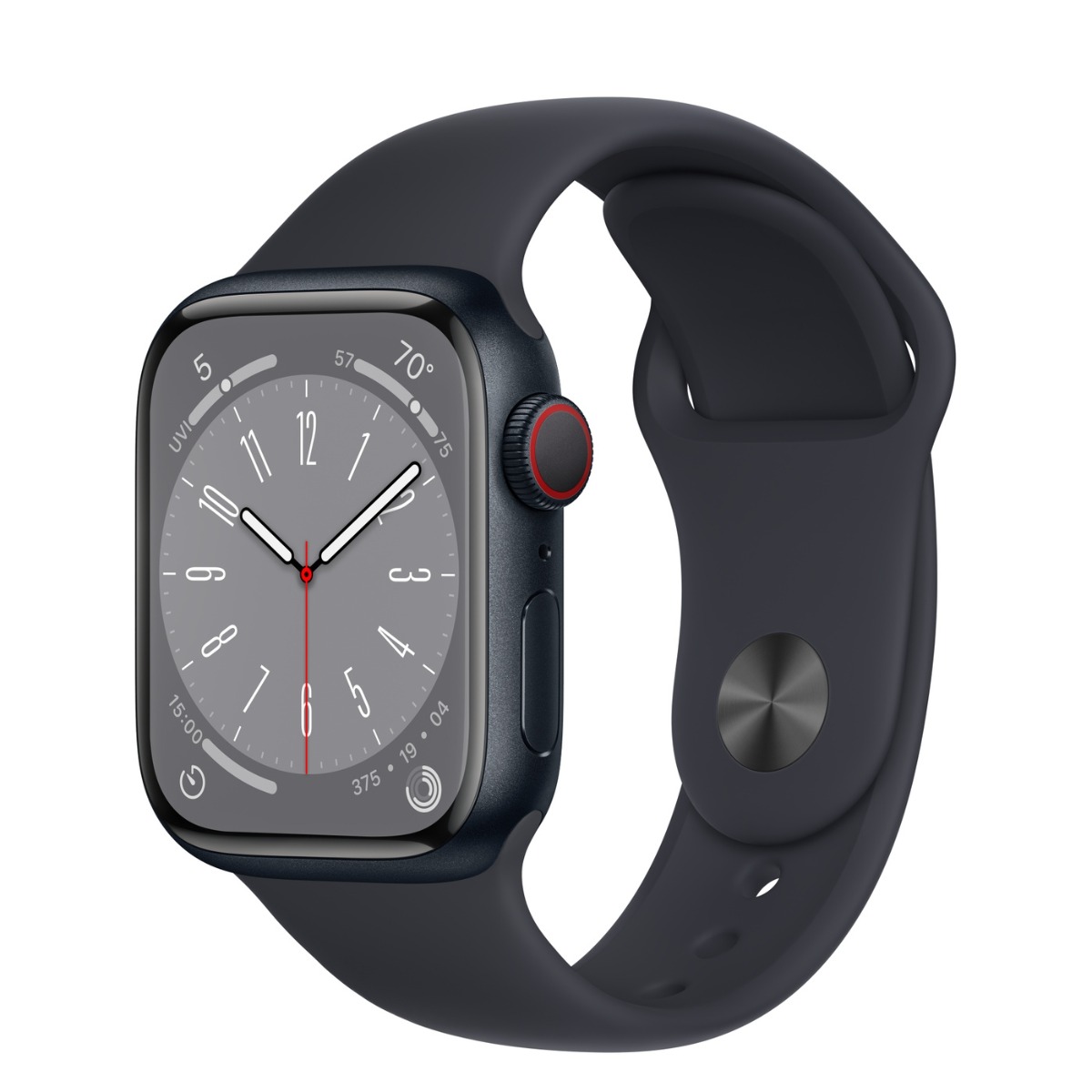 Смарт-годинник Apple Watch Series 8 45mm Midnight Al Case with Midnight (MNP13)