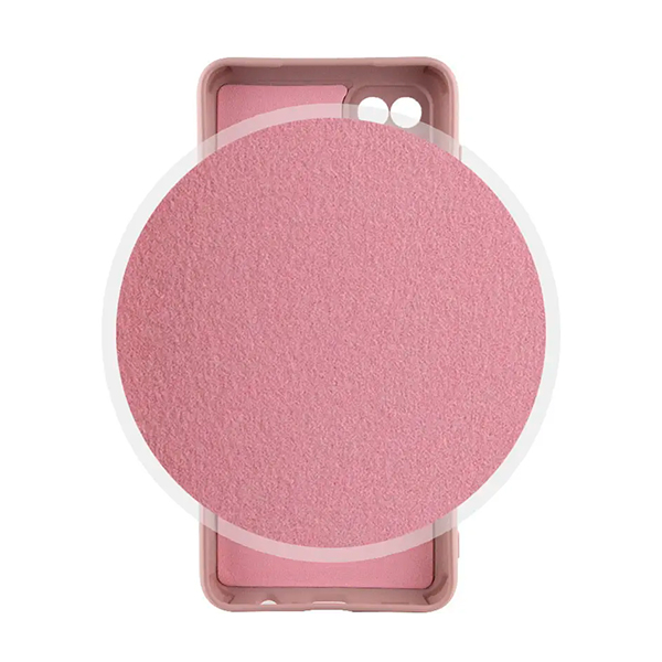 Чехол Original Soft Touch Case for Samsung A12-2021/A125/M12-2021 Pink Sand with Camera Lens