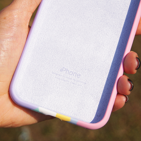 Чехол Silicone Cover Full Rainbow для iPhone 11 Pink/Lilac