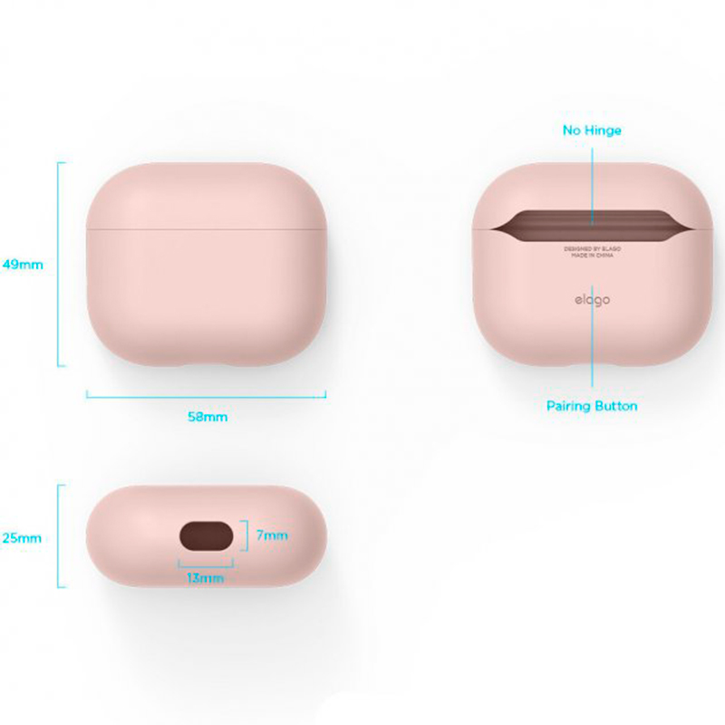 Футляр для навушників Elago Liquid Hybrid Case for Airpods 3rd Gen Lovely Pink (EAP3RH-LPK)