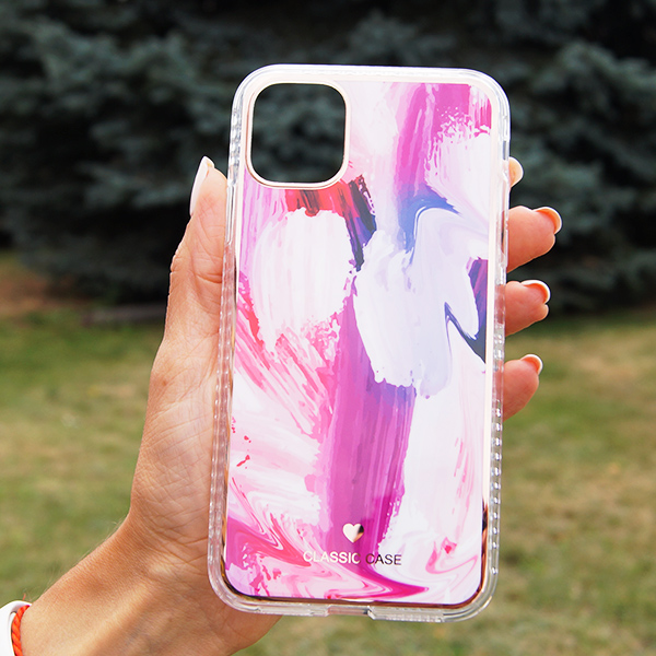 Чехол накладка Color Wave Case для iPhone 12/12 Pro Pink