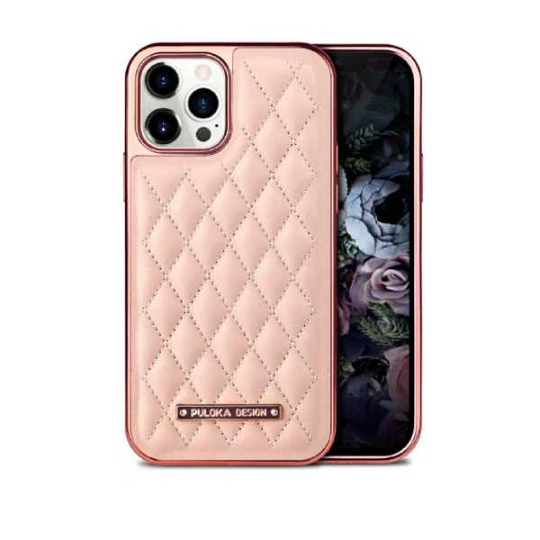 Чохол Puloka Leather Case для iPhone 12 Pro Max Pink