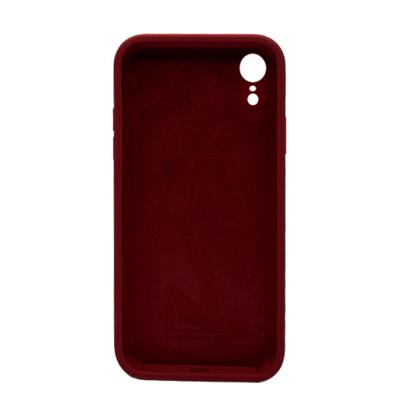 Чехол Soft Touch для Apple iPhone XR Plum with Camera Lens Protection Square