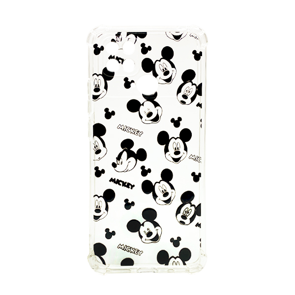 Чохол Wave Animation Case для Xiaomi Redmi 10с/Poco C40 Clear Mickey BW with Camera Lens