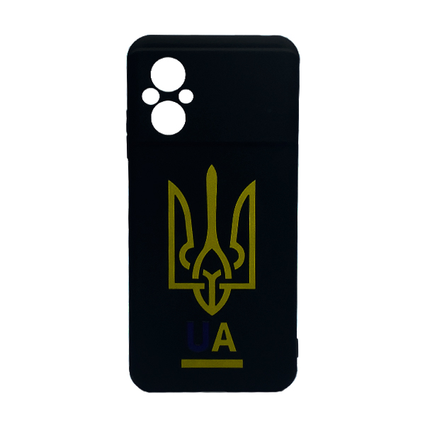 Чехол Wave We are Ukraine Case Xiaomi Poco M5/Redmi Note 11R Black U&A with Camera Lens