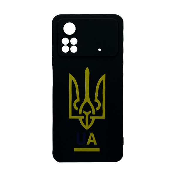 Чехол Wave We are Ukraine Case Xiaomi Poco X4 Pro 5G Black U&A with Camera Lens