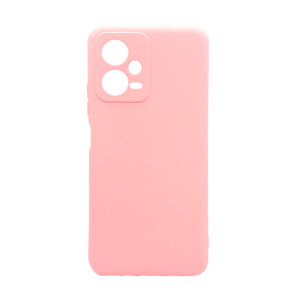 Чехол Original Soft Touch Case for Xiaomi Redmi Note12 5G/Poco X5 5G Pink with Camera Lens