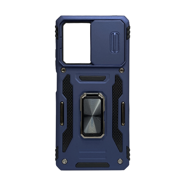 Чехол Armor Camshield Case для Xiaomi Poco X5 Pro 5G with Ring Dark Blue