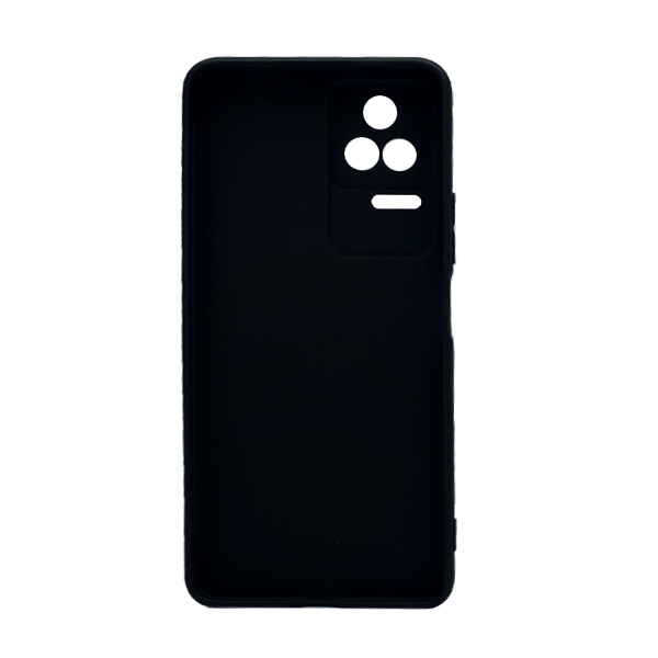 Original Silicon Case Xiaomi Poco F4 Black with Camera Lens