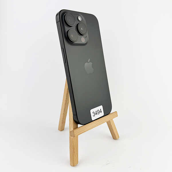 Apple iPhone 15 Pro 128GB Black Titanium Б/У №3494 (Стан 8/10)