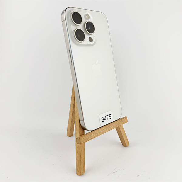 Apple iPhone 15 Pro 128GB White Titanium Б/У  №3479 (Стан 8/10)