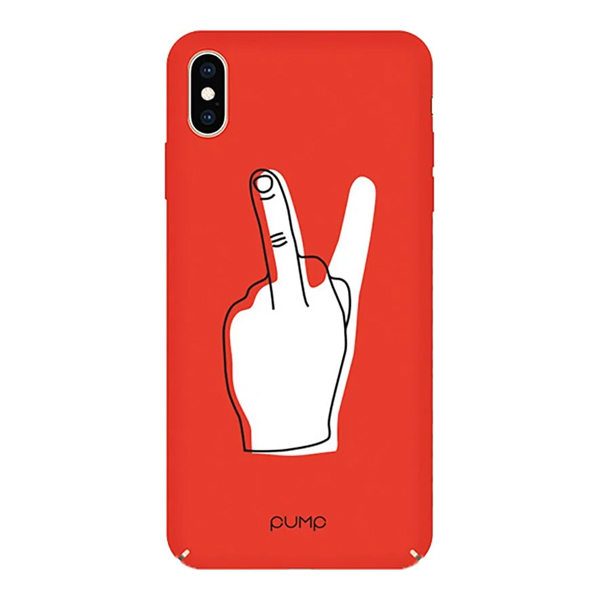 Чохол Pump Tender Touch Case для iPhone X/XS V for Middle Finger