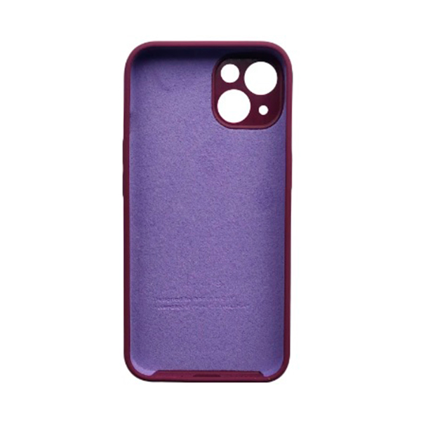 Чехол Soft Touch для Apple iPhone 13/14 Purple with Camera Lens Protection Square