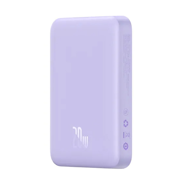 Зовнішній акумулятор Baseus Magnetic Mini Wireless Fast Charge 10000mAh 20W Purple (PPCX110105)