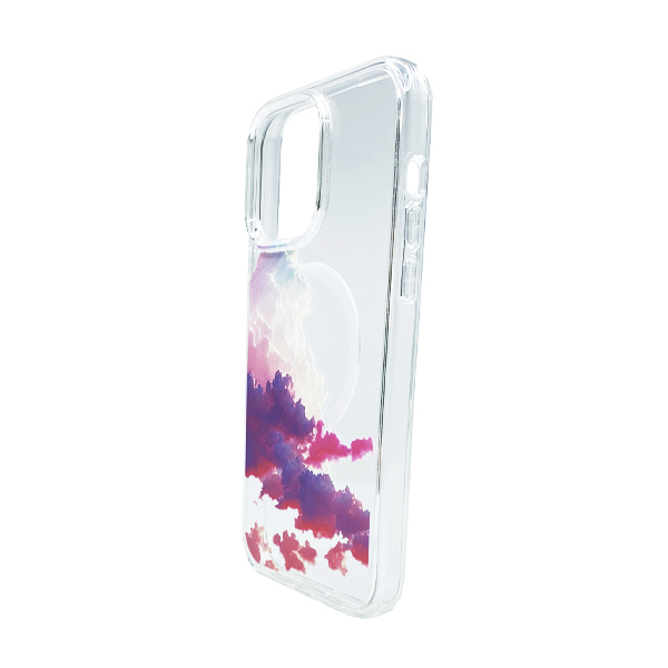 Чохол Wave Above Case для iPhone 14 Pro Clear with MagSafe Purple Sunrise