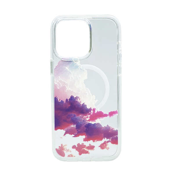Чохол Wave Above Case для iPhone 14 Pro Clear with MagSafe Purple Sunrise