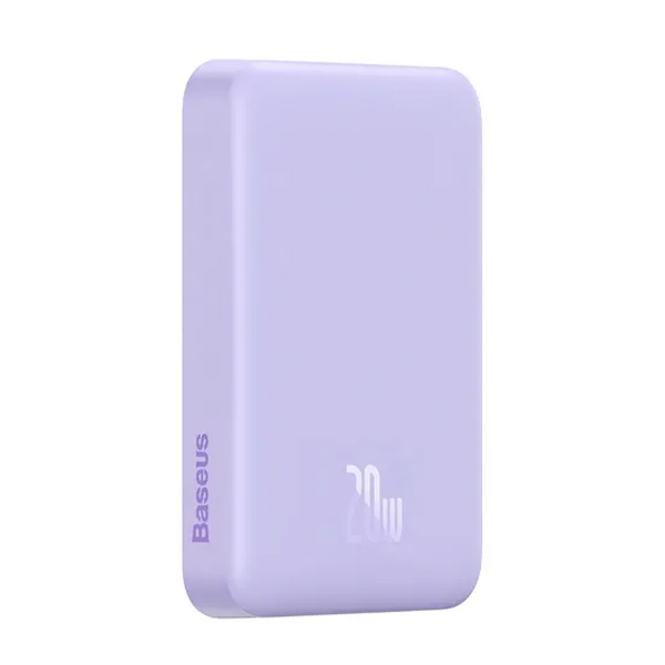 Зовнішній акумулятор Baseus Magnetic Mini Wireless Fast Charge 10000mAh 20W Purple (PPCX110105)