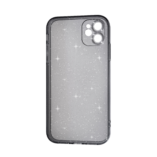 Чохол Silicon Shiny Case iPhone 11 Glitter Clear/Black