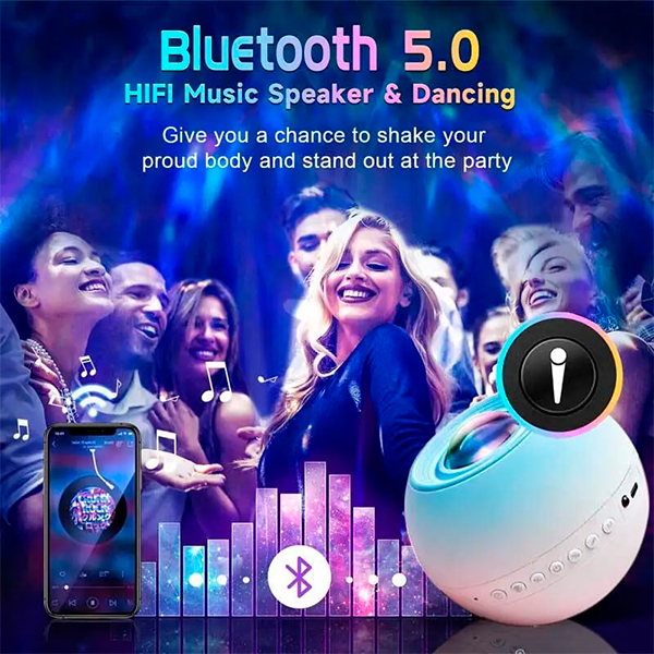 Проєктор-ночник Ocean Dream E14A with Bluetooth Blue