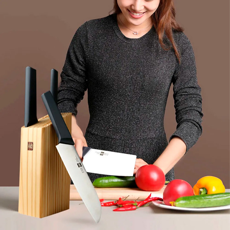 Набор ножей из 4 предметов Xiaomi HuoHou Stainless Steel Knife Set (HU0059)