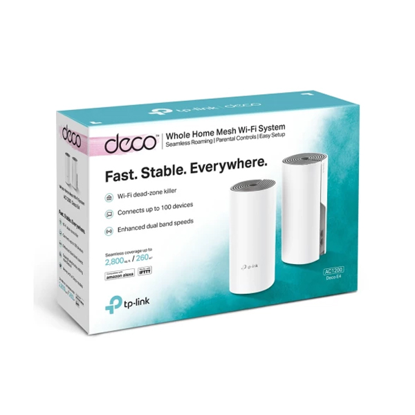 Система Wi-Fi-Mesh DECO-E4-2-PACK TP-LINK  AC1200