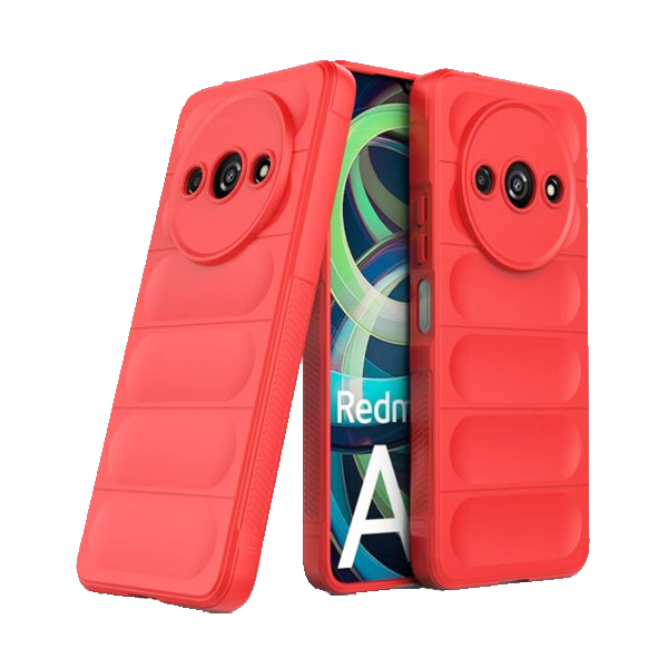 Чехол Cosmic Magic Shield for Xiaomi Redmi A3/Poco C61 Red with Camera Lens