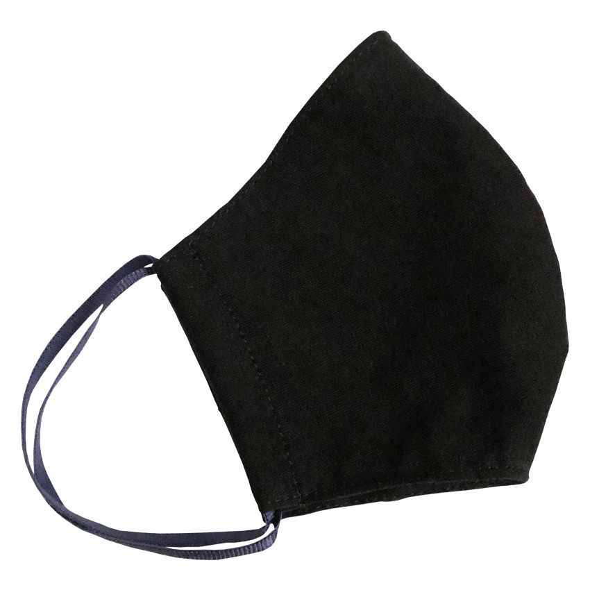 Многоразовая защитная маска для лица черная (размер L)