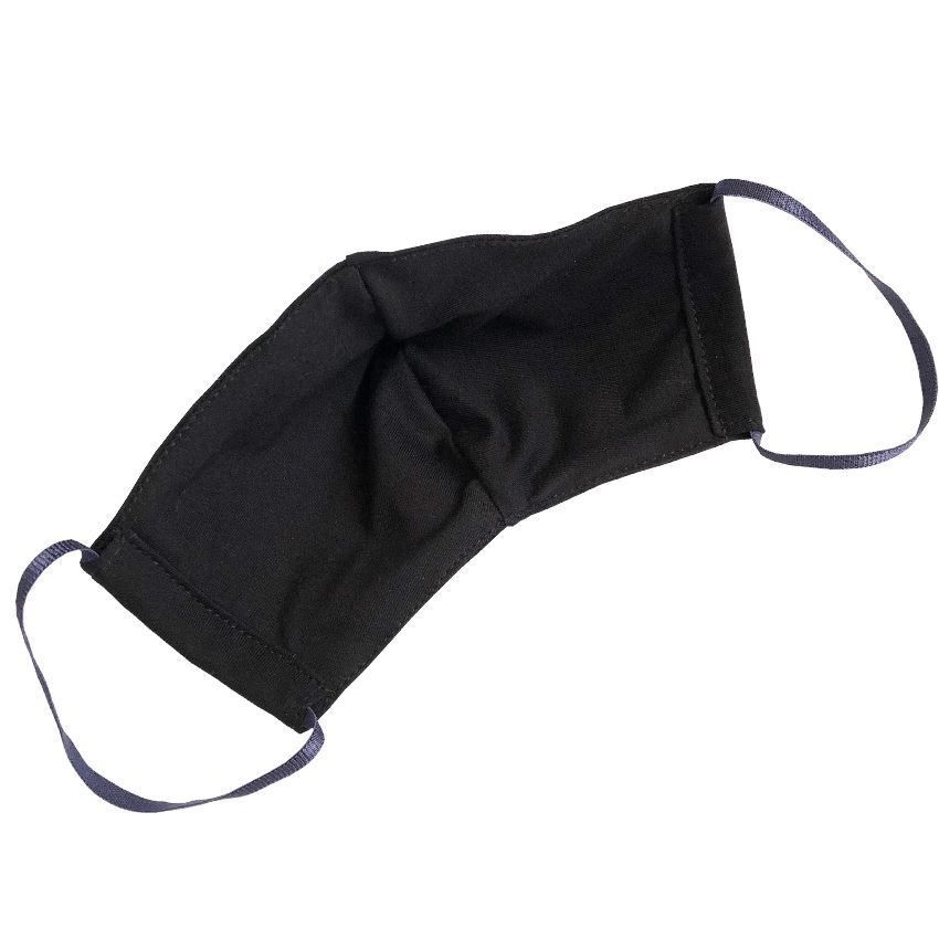 Многоразовая защитная маска для лица черная (размер XL)