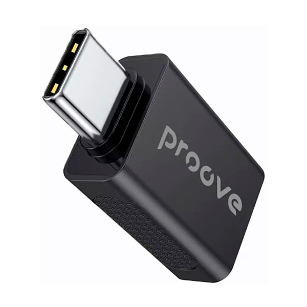 Перехідник Proove Extension OTG USB-A to USB Type-C Black (HBEX00101001)