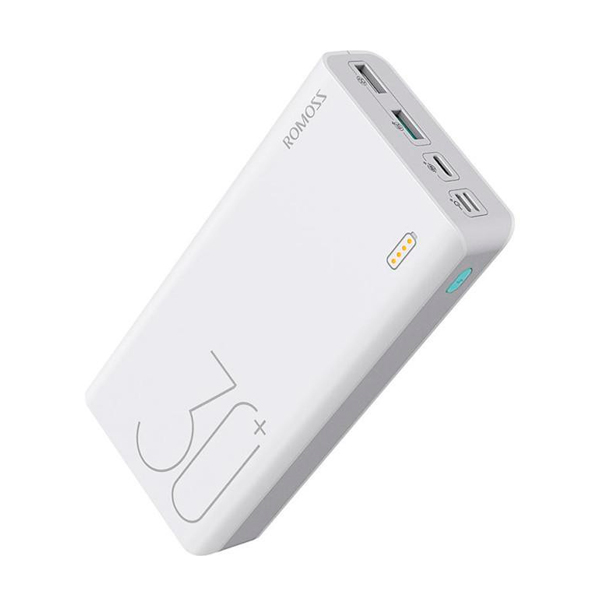 Зовнішній акумулятор Romoss Sense 8+ 30000mah White (PHP30-401-02)