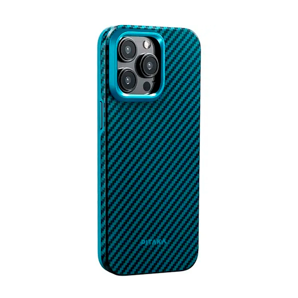 Чехол Pitaka iPhone 15 Pro Max Case with MagSafe Black/Blue (KI1508PMPA)