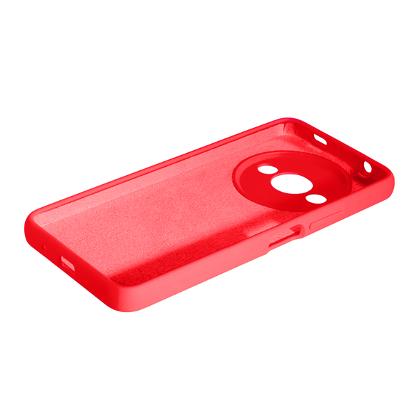 Чехол Original Soft Touch Case for Xiaomi Redmi A3/Poco C61 Red with Camera Lens