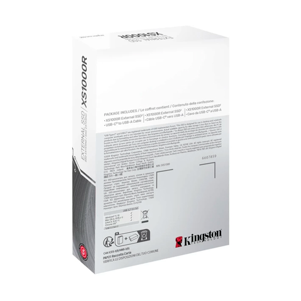 SSD накопичувач Kingston XS1000 1 TB Red (SXS1000R/1000G)