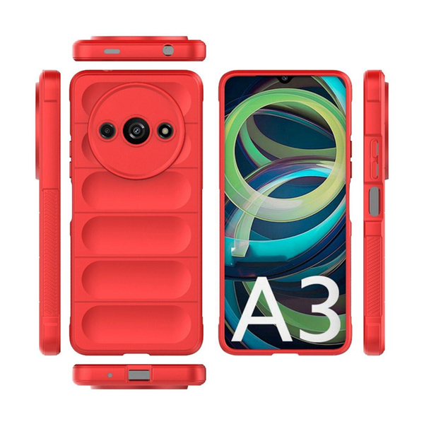 Чехол Cosmic Magic Shield for Xiaomi Redmi A3/Poco C61 Red with Camera Lens