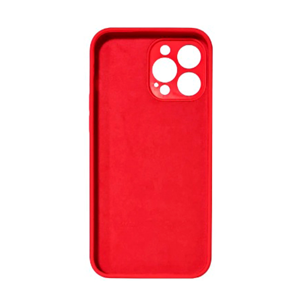 Чехол Soft Touch для Apple iPhone 13 Pro Red with Camera Lens Protection Square