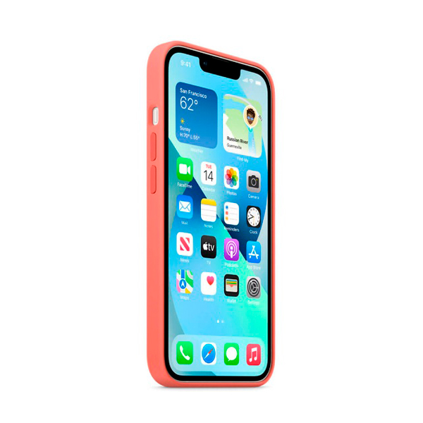 Чехол Soft Touch для Apple iPhone 13/14 Watermelon Red