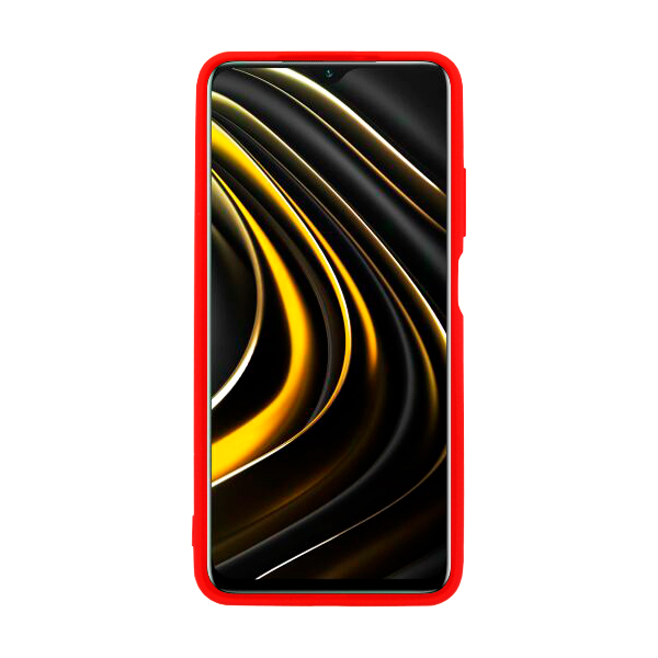 Чехол Original Soft Touch Case for Xiaomi Poco M3 Red with Camera Lens