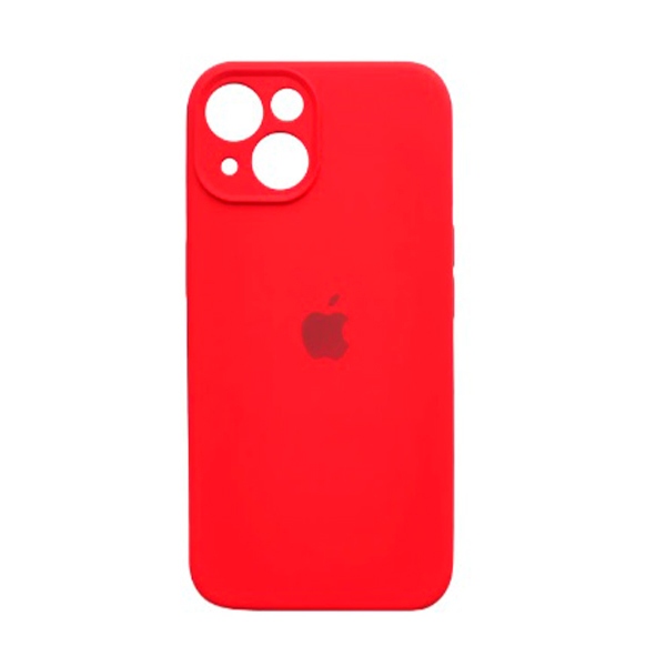 Чехол Soft Touch для Apple iPhone 13/14 Red with Camera Lens Protection Square
