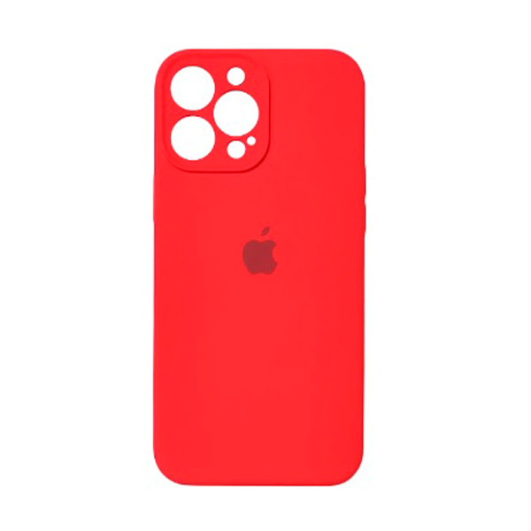 Чехол Soft Touch для Apple iPhone 13 Pro Red with Camera Lens Protection Square