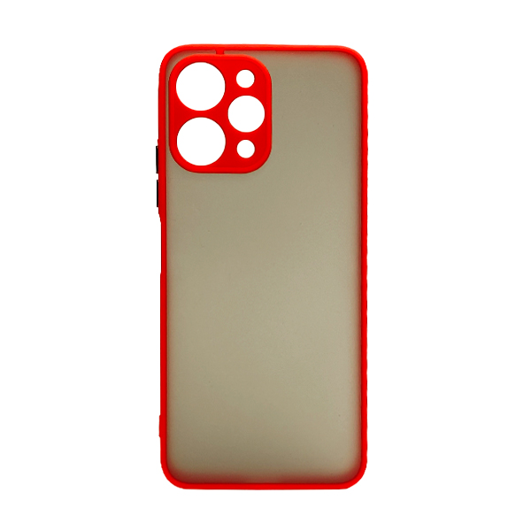 Чехол накладка Goospery Case для Xiaomi Redmi 12 Red with Camera Lens