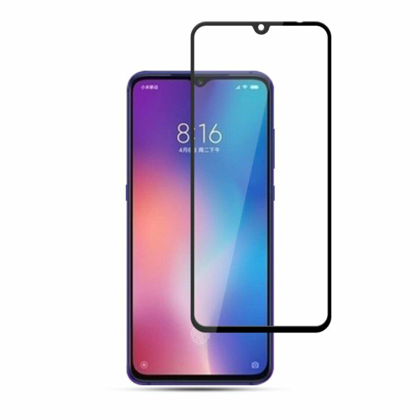 Защитное стекло для Xiaomi Redmi 9/9c 5D Black (тех.пак)