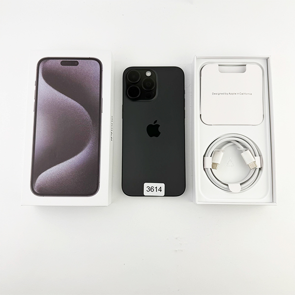 Apple iPhone 15 Pro Max 256GB Black Titanium Б/У №3614  (Стан 8/10)
