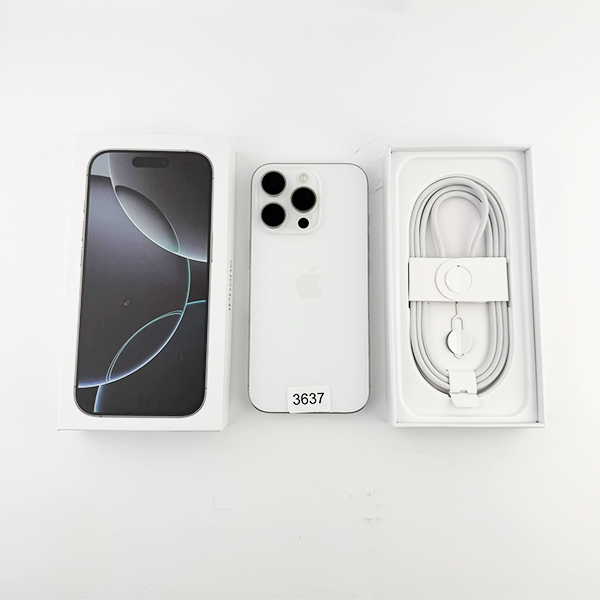 Apple iPhone 16 Pro 256GB White Titanium Б/У №3637 (Стан 9/10)