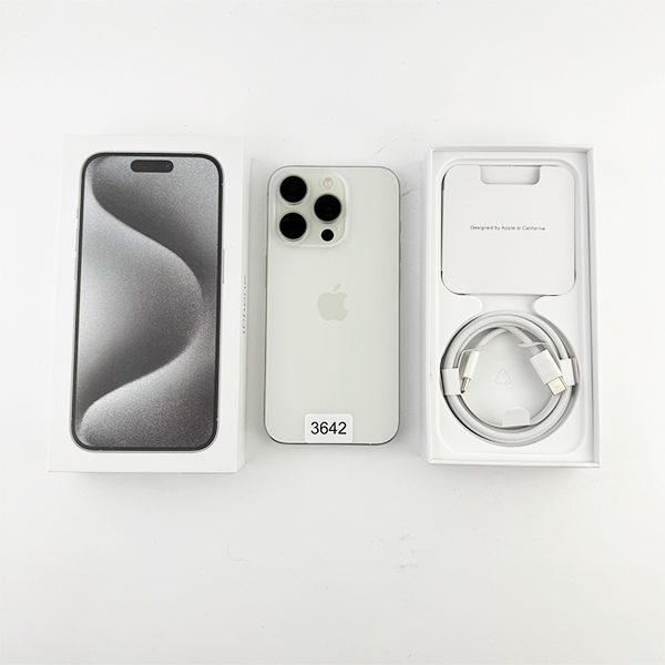 Apple iPhone 15 Pro 256GB White Titanium Б/У №3642(Стан 9/10)