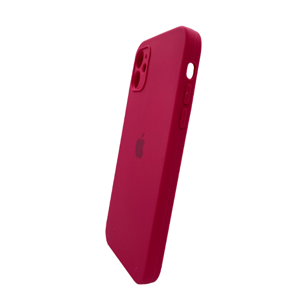 Чехол Soft Touch для Apple iPhone 11 Rose Red with Camera Lens Protection Square