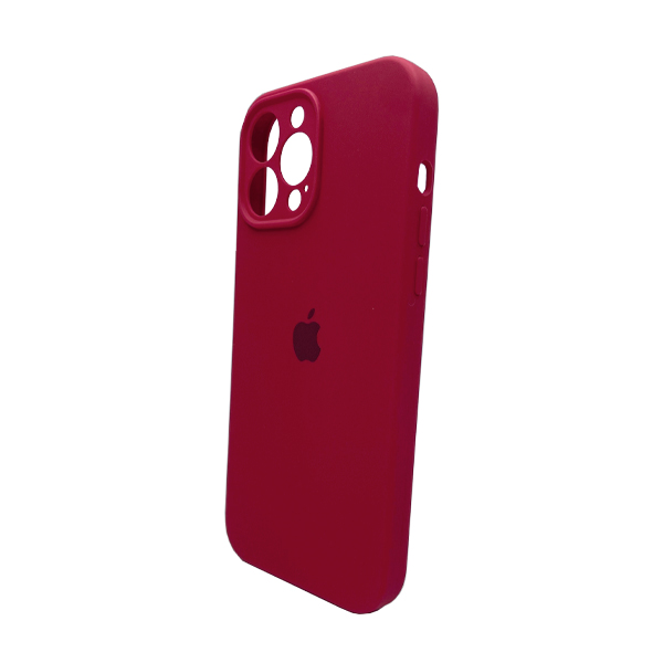 Чехол Soft Touch для Apple iPhone 13 Pro Max Rose Red with Camera Lens Protection