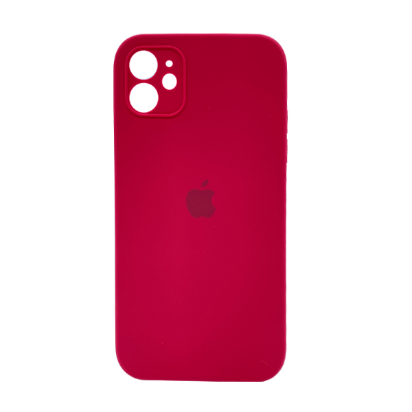 Чехол Soft Touch для Apple iPhone 11 Rose Red with Camera Lens Protection Square